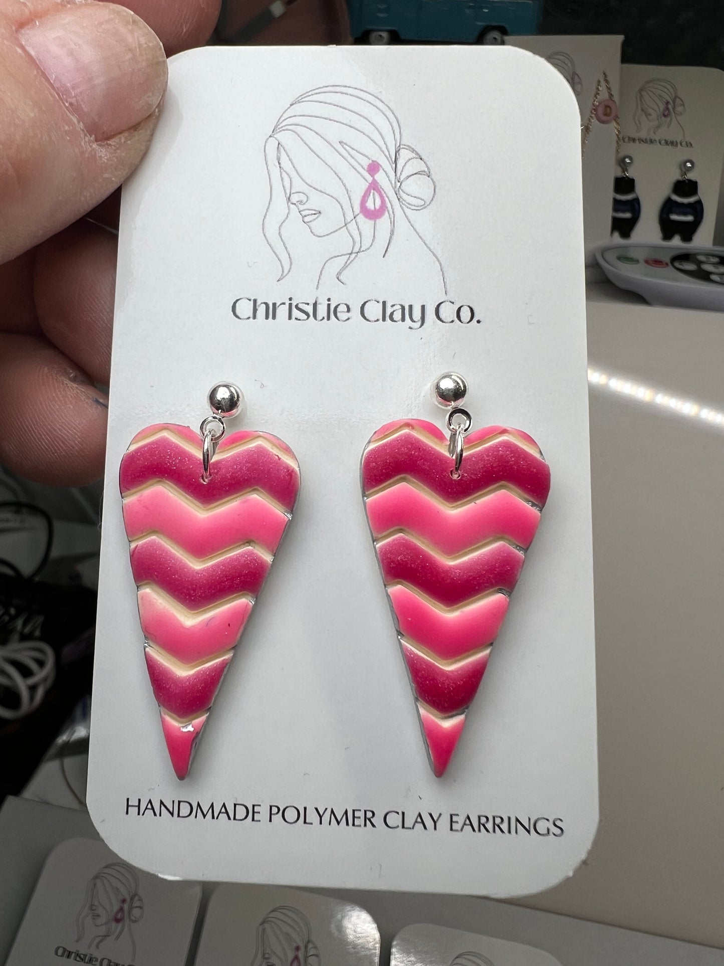 Valentines - Chevron Multi Color Hearts