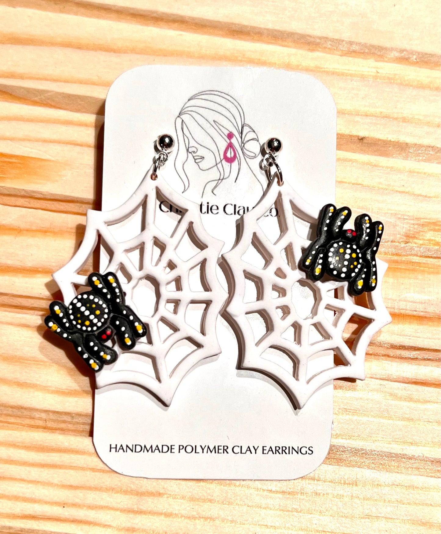 Halloween - Spiderweb with Hand Painted Spider