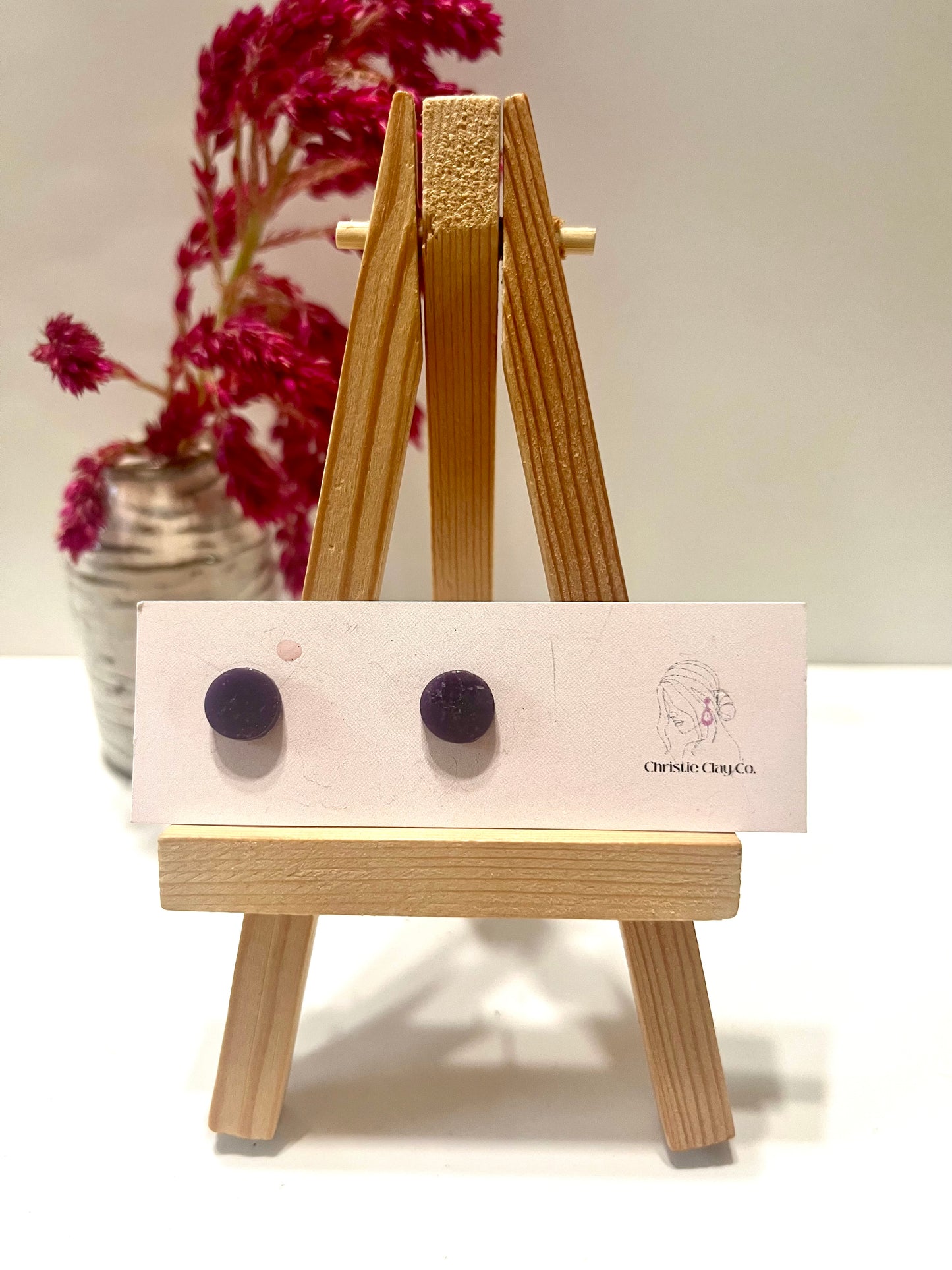 Micro dots-Purple studs