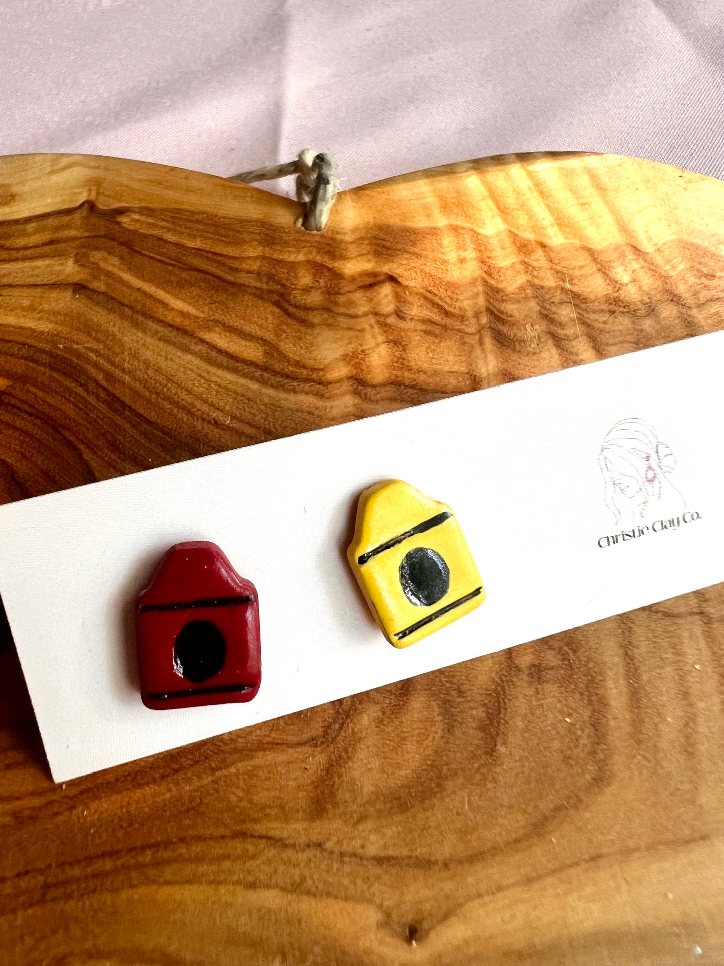 Back To School Crayon Studs