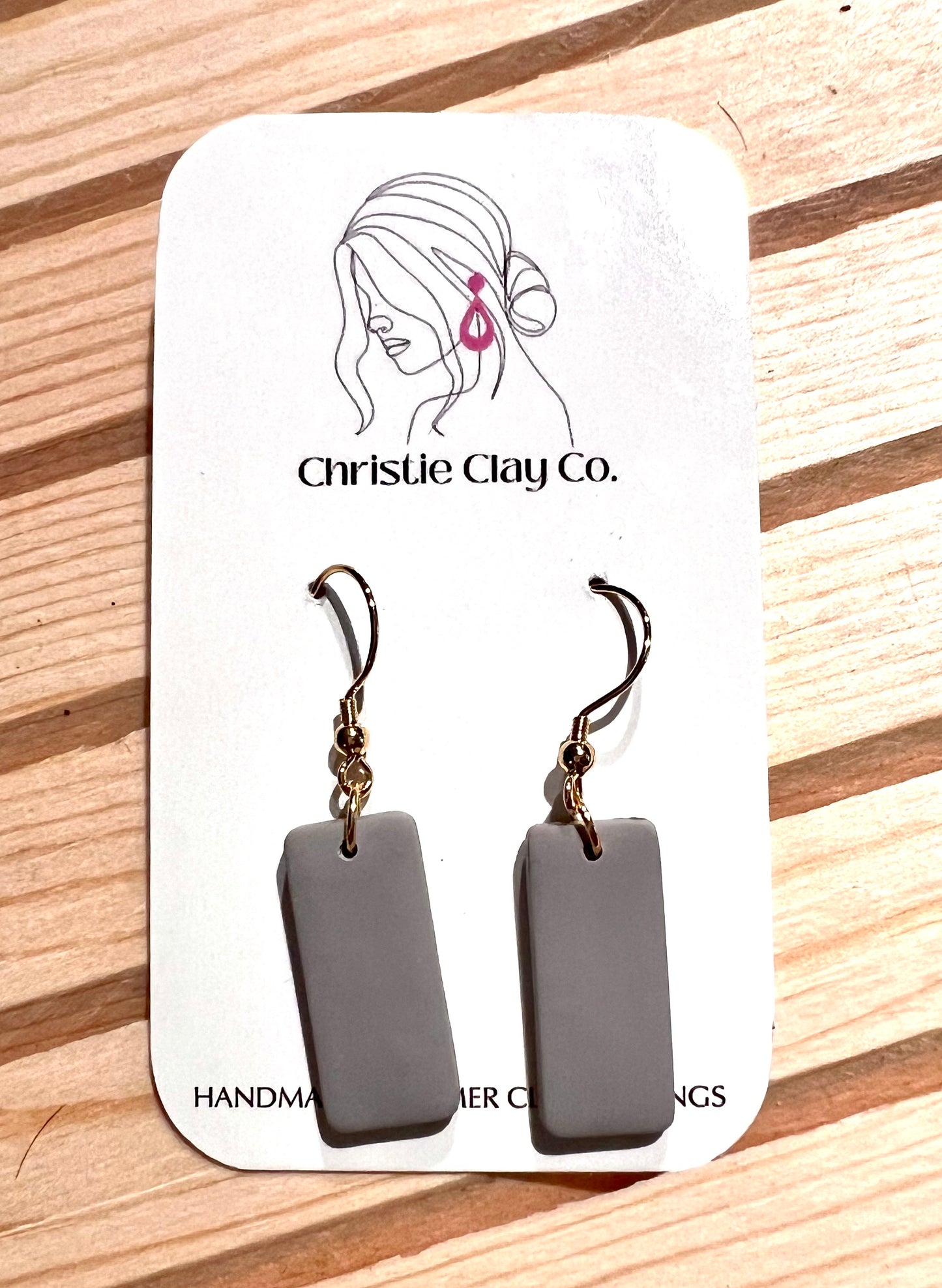 Smooth - Simple Rectangle Everyday Earrings