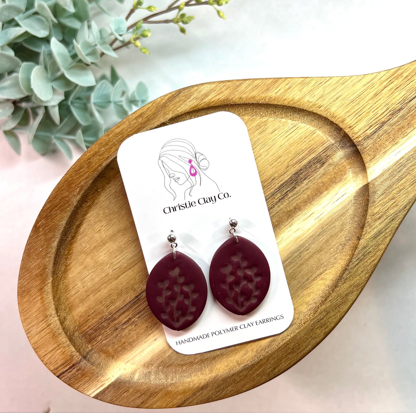 Floral Imprint Dangles