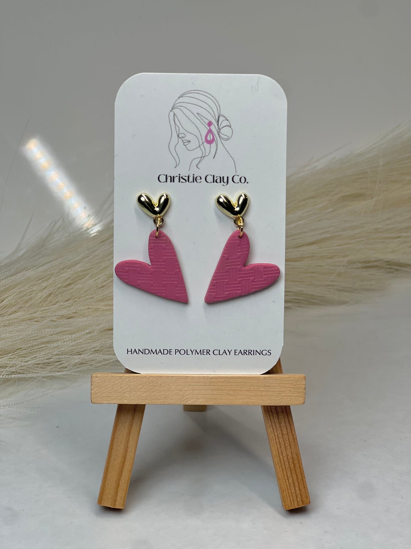 Valentines - Textured Heart Dangle