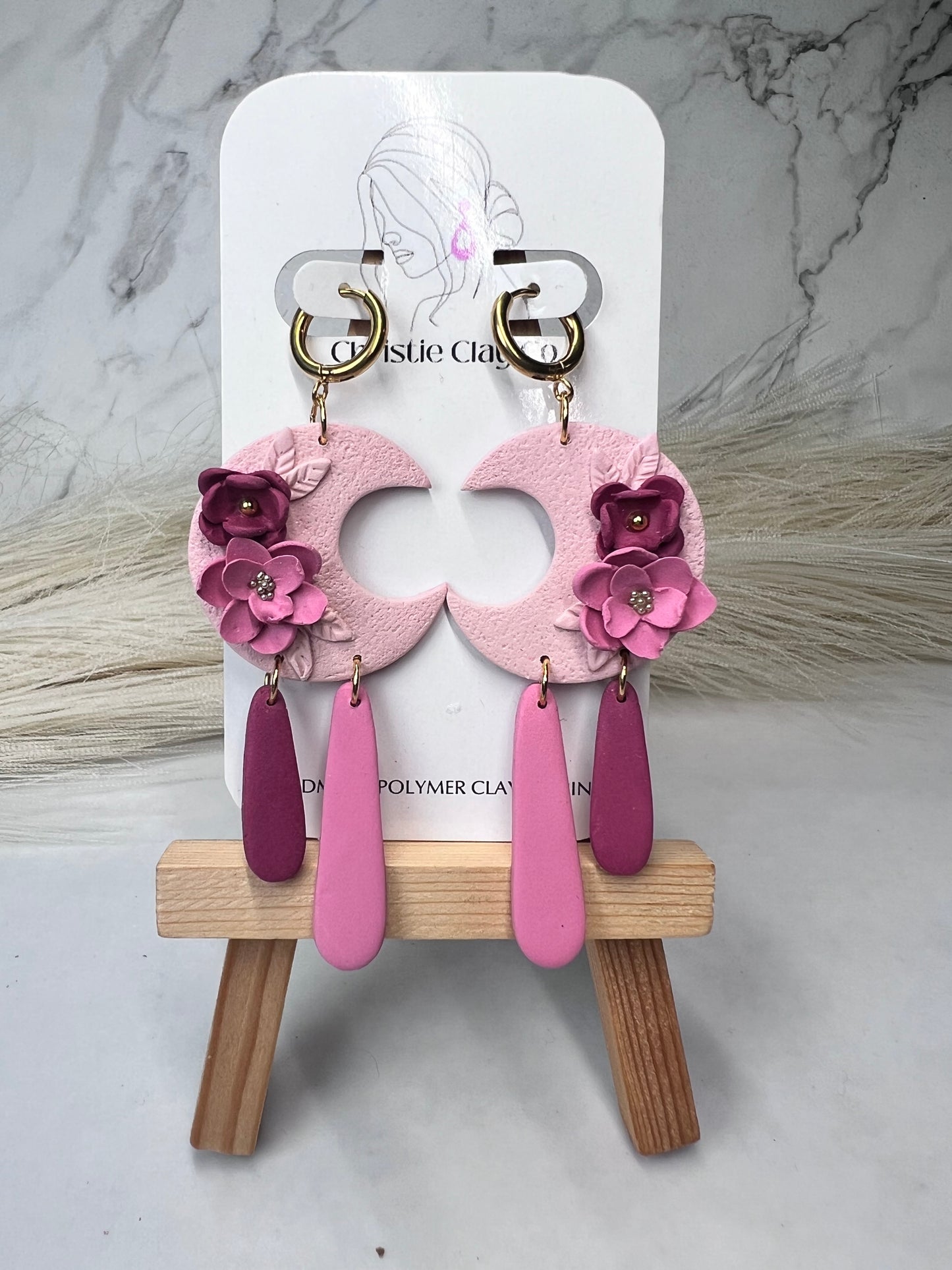 Crescent Moon Dangles