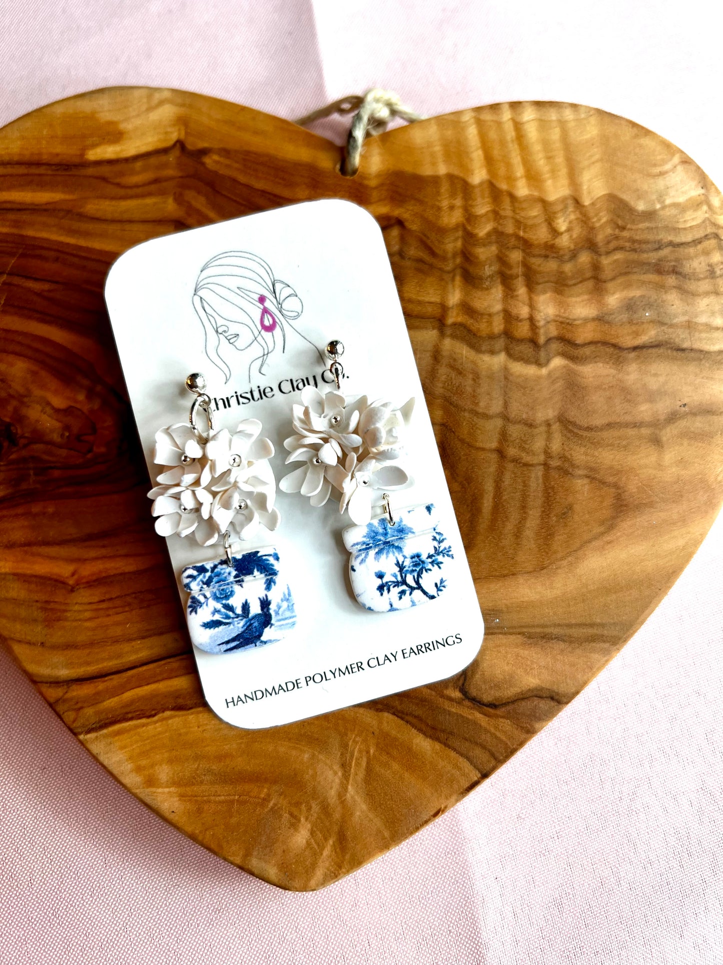 Florals in Wide China Vase