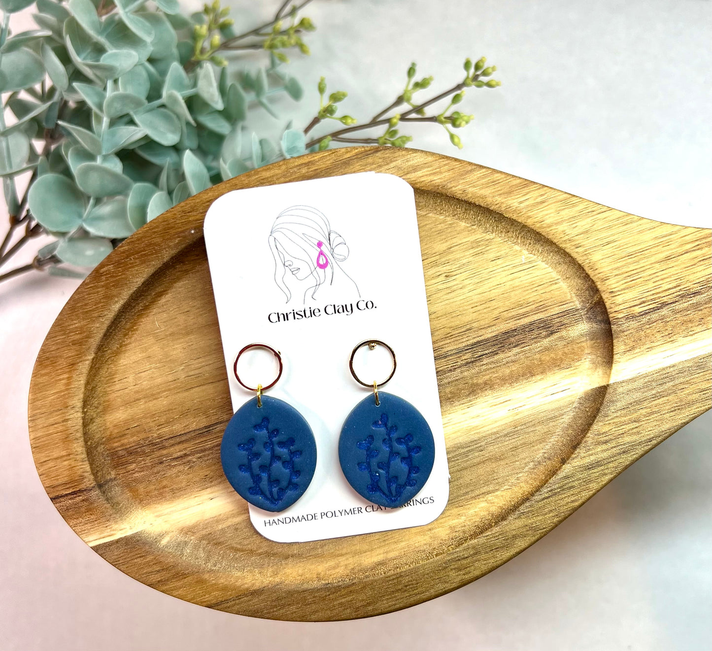 Floral Imprint Dangles