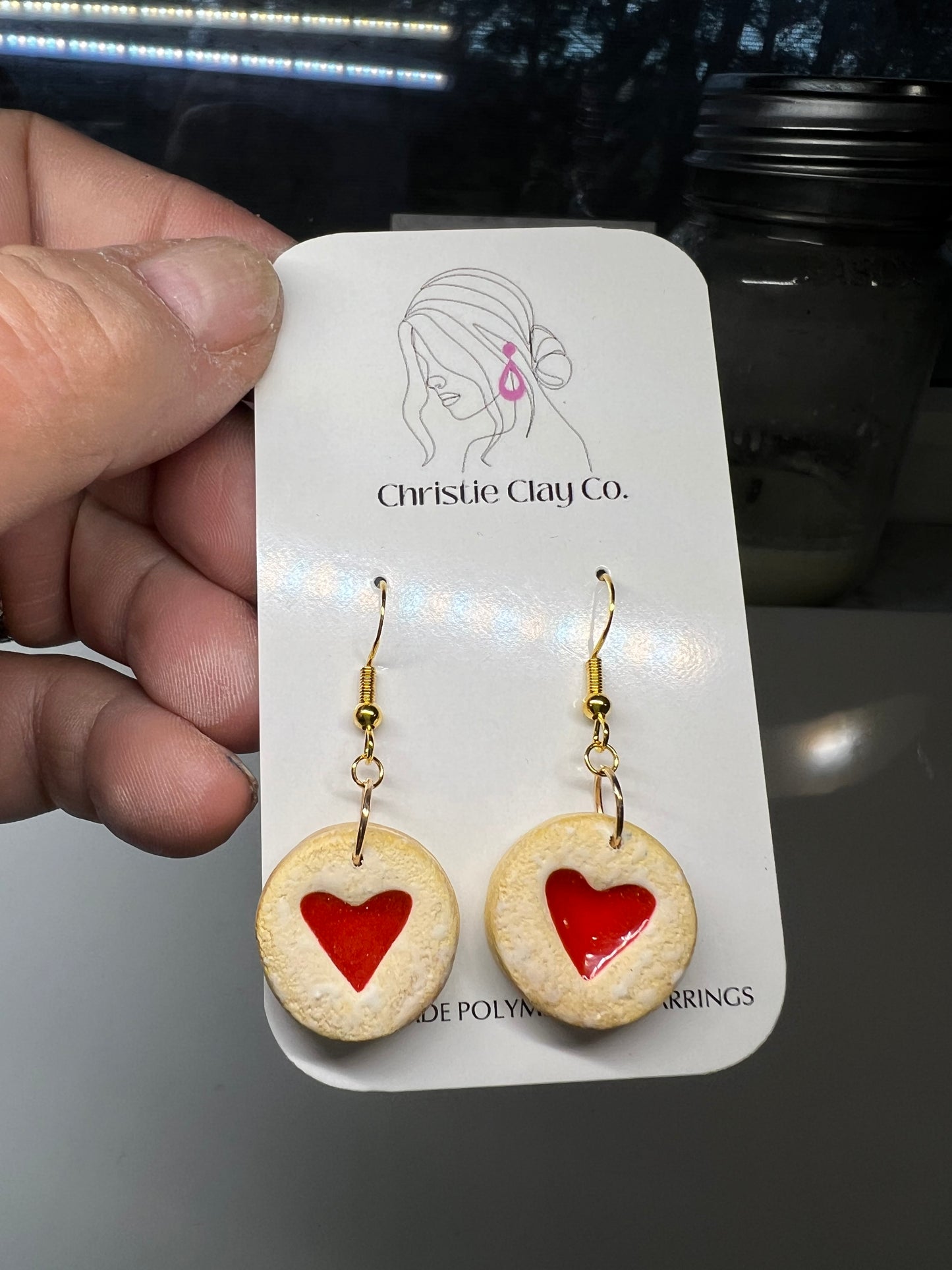 Valentines - Red Jelly Cookie