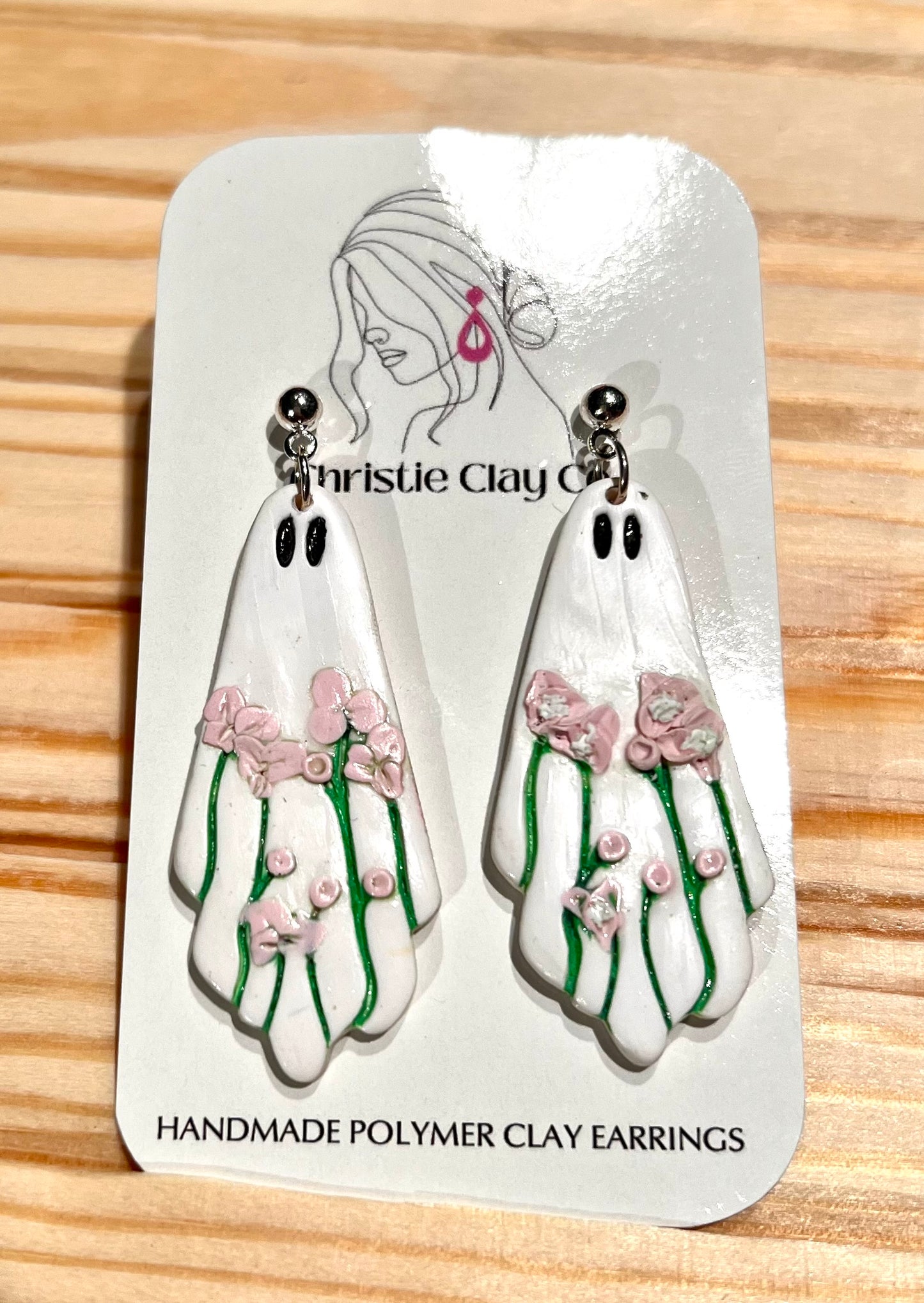 Halloween - Ghost with Flowers