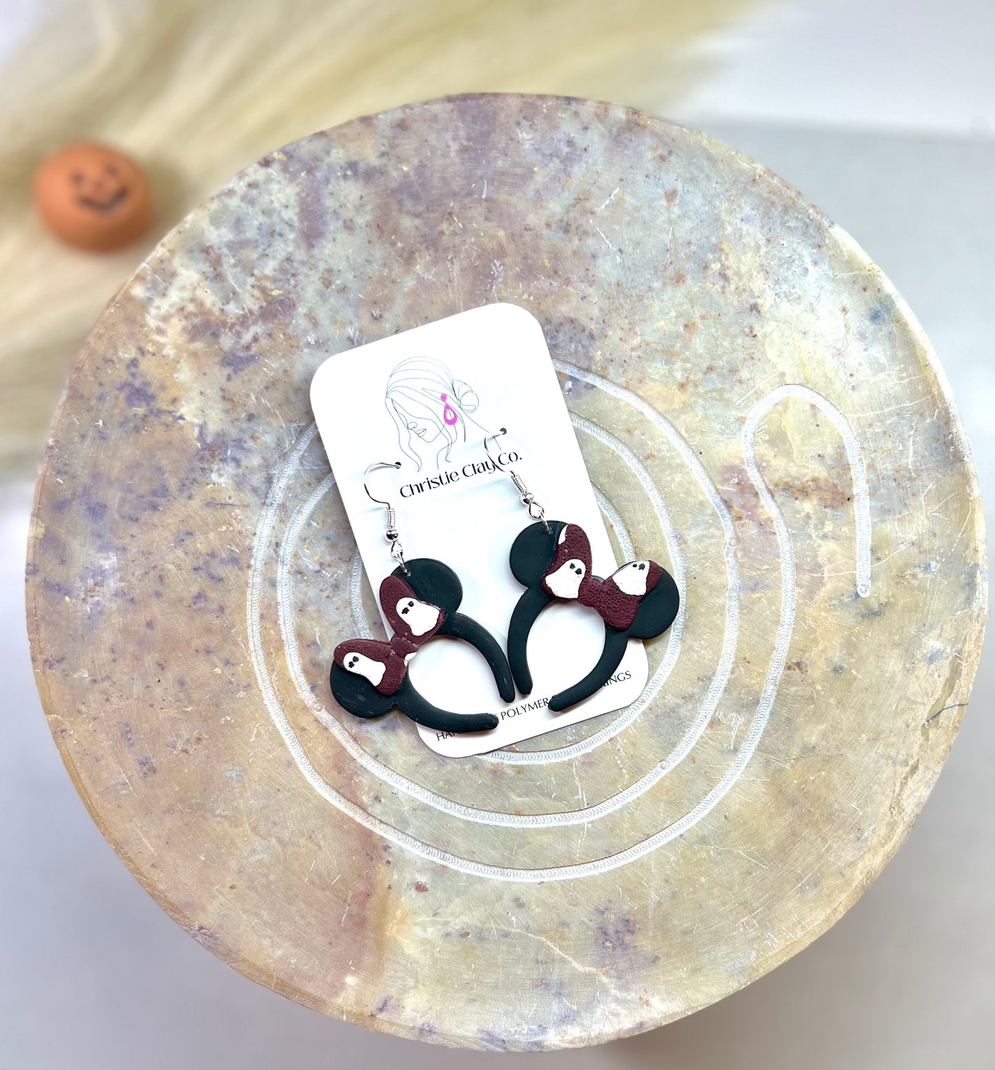 Halloween - Mouse Ears with Ghost Bow