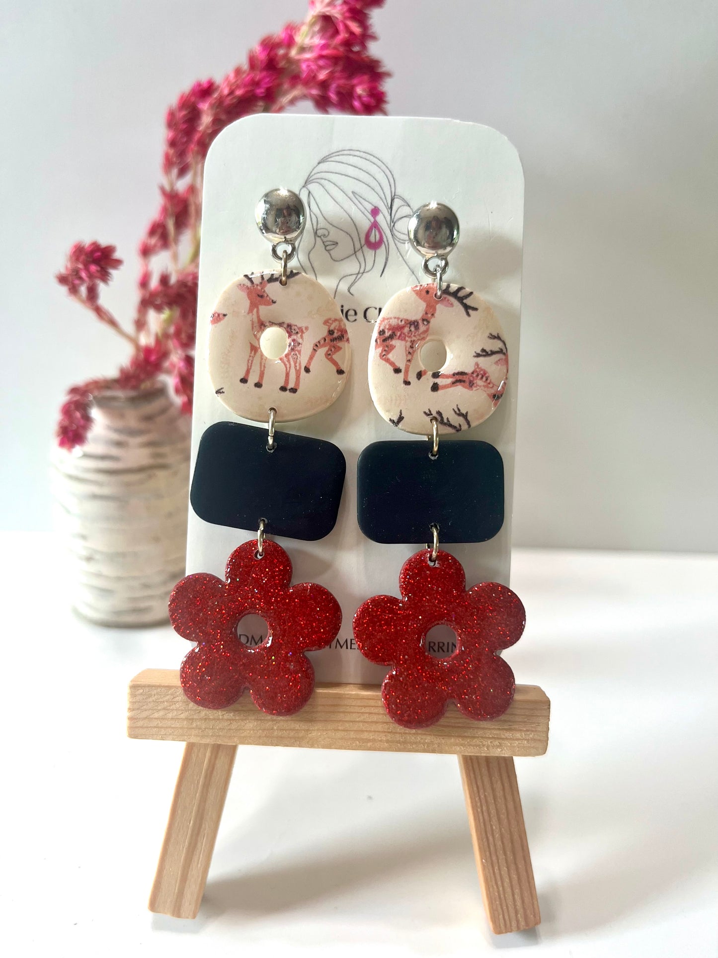 Christmas-Three tier drop with print design