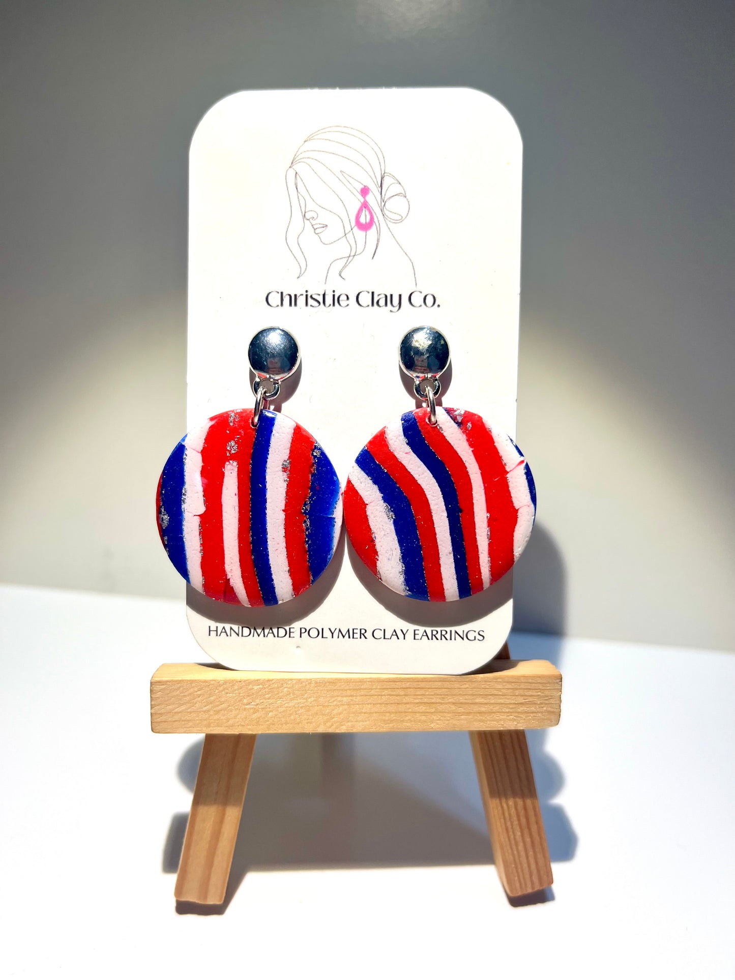 Red, White, & Blue-Circle design