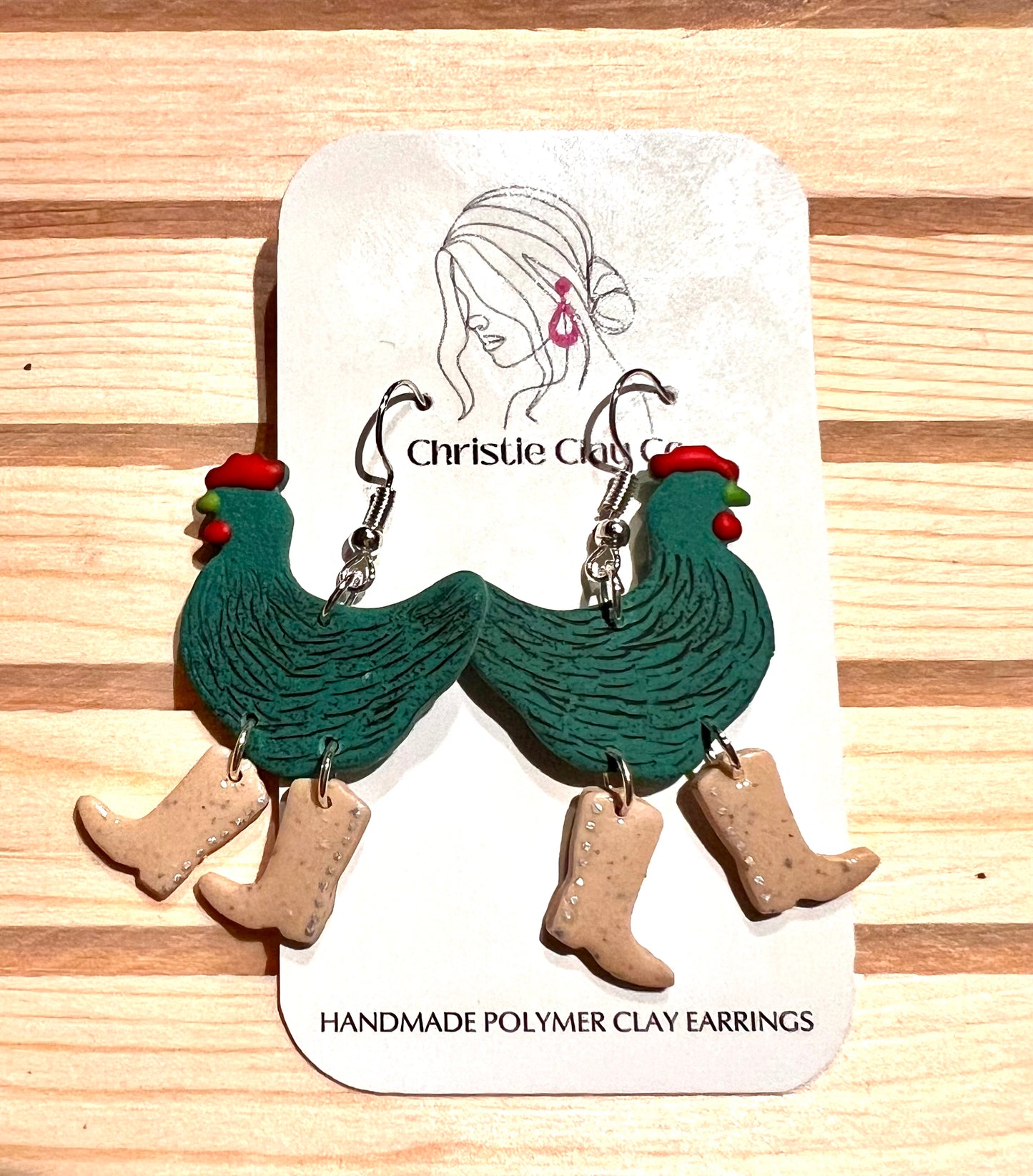 Whimsy. Chicken with Boots