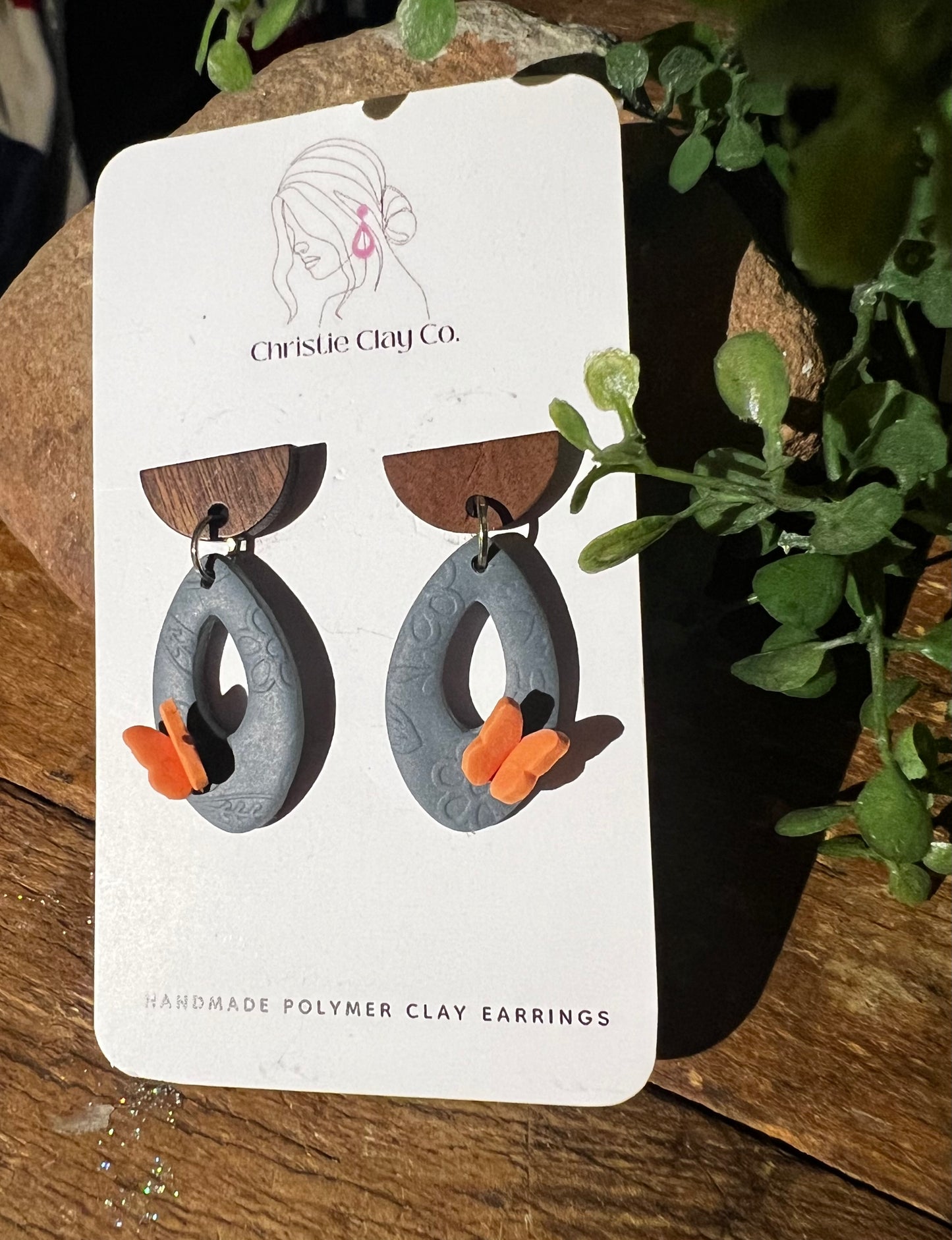 Florals - Butterfly Accented Dangle