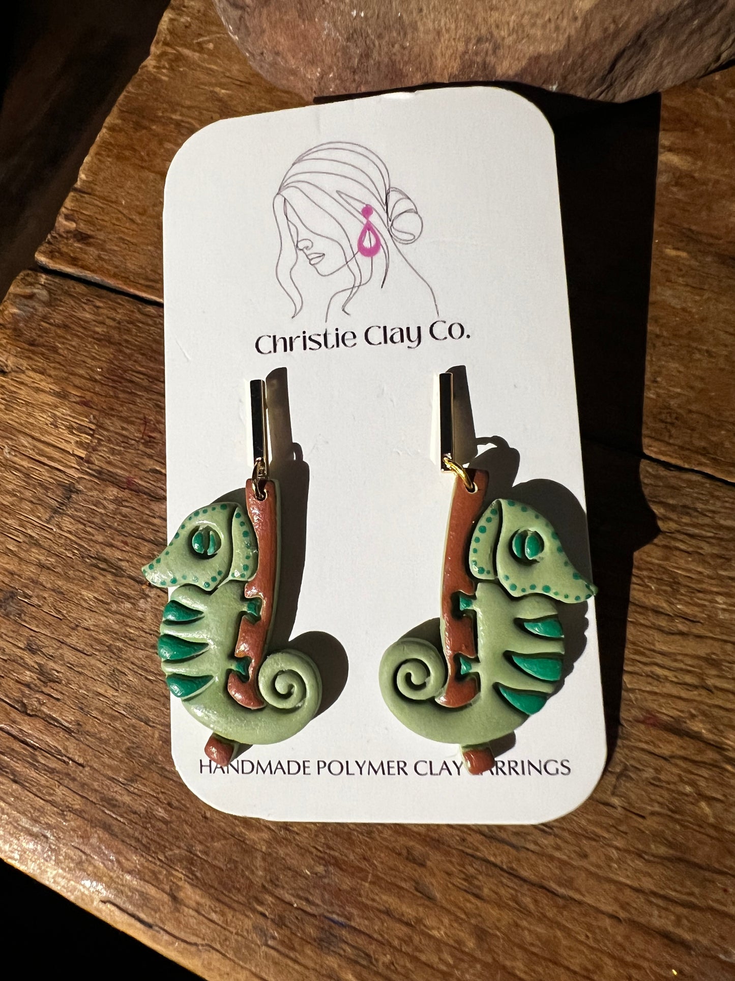 Whimsy. Sleeping Chameleons, Green