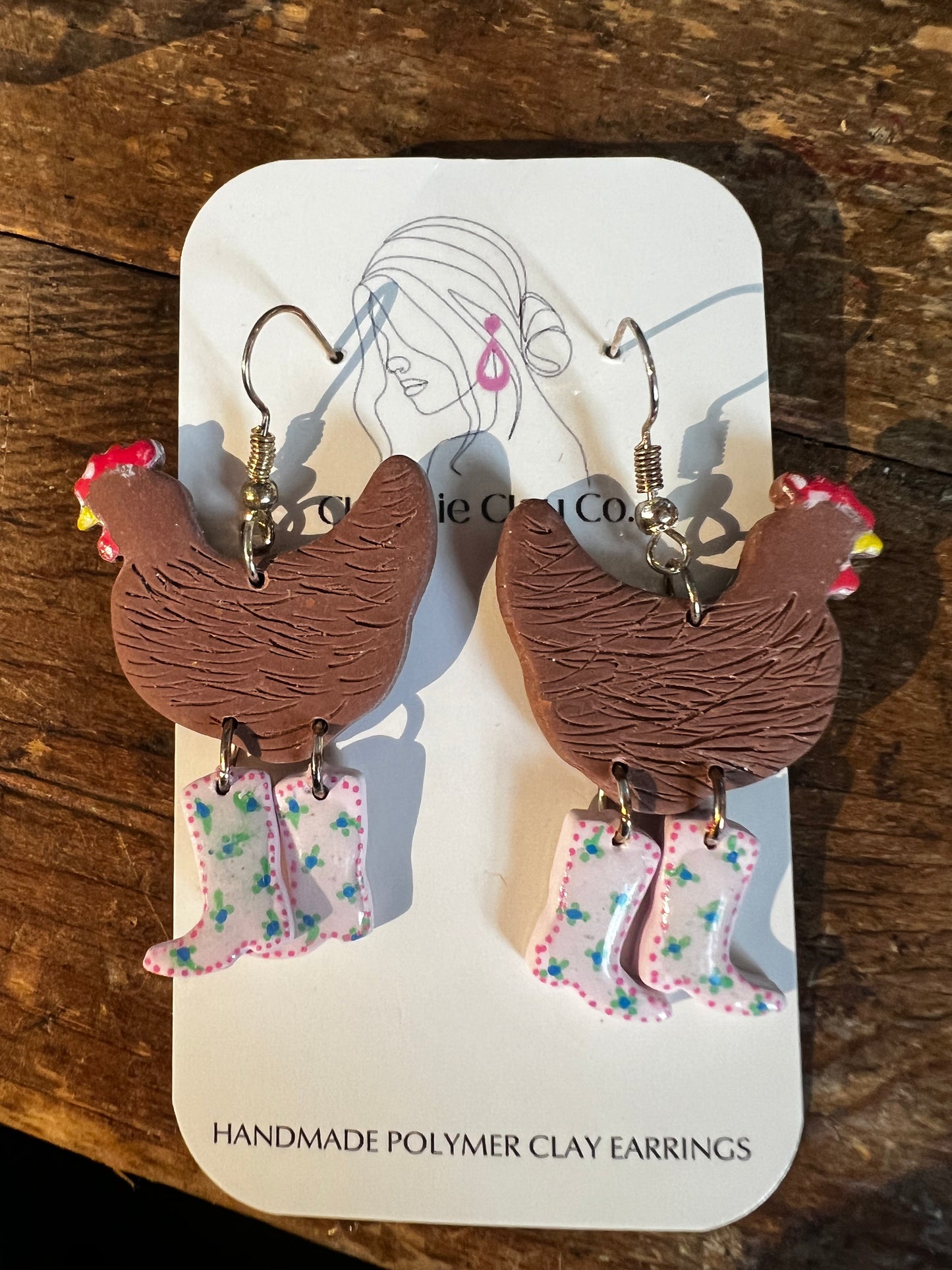 Whimsy. Chicken with Boots