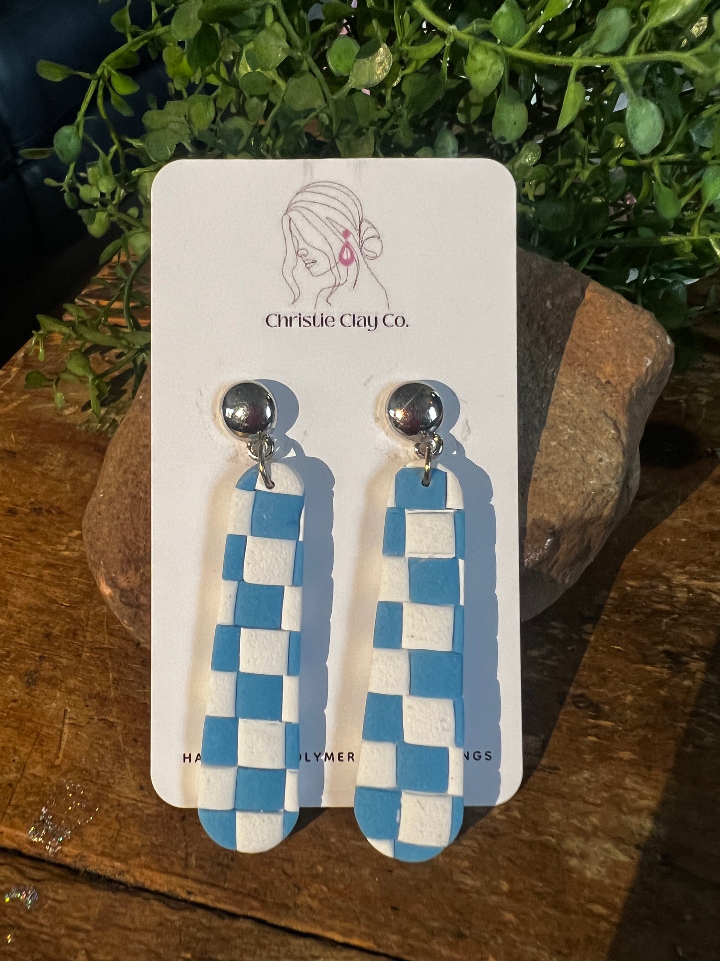 Spring. Checkerboard dangles