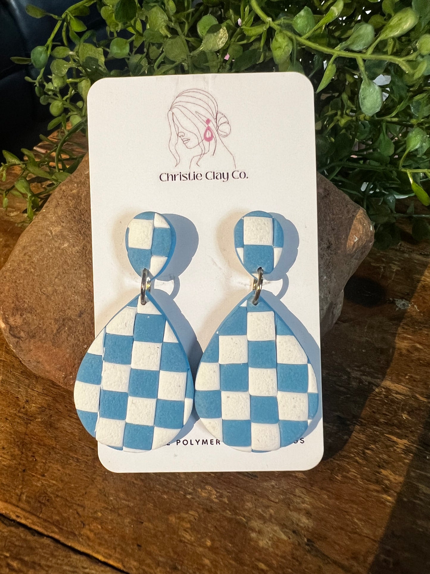 Spring. Checkerboard dangles