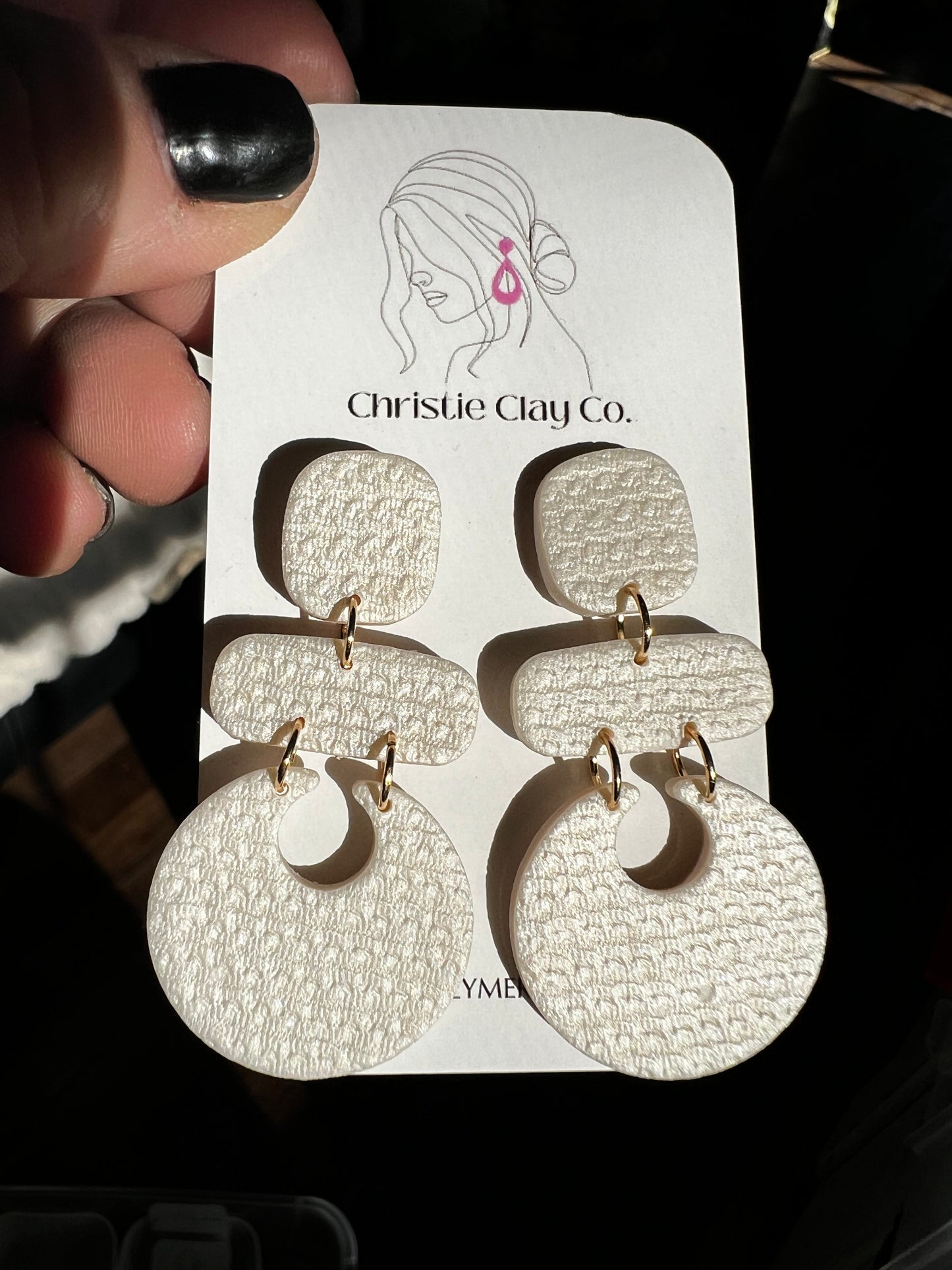 Winter - Pearl Organic Dangle