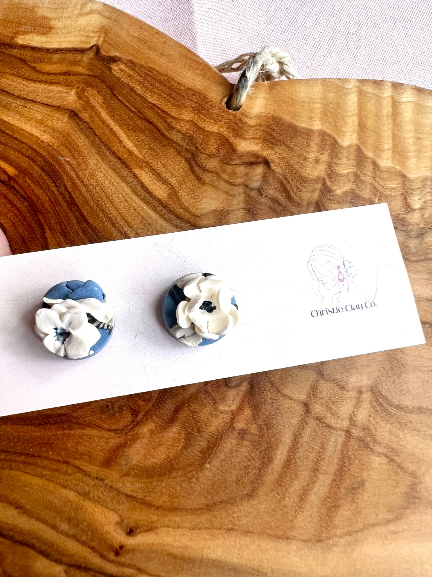 Florals - Circle Stud