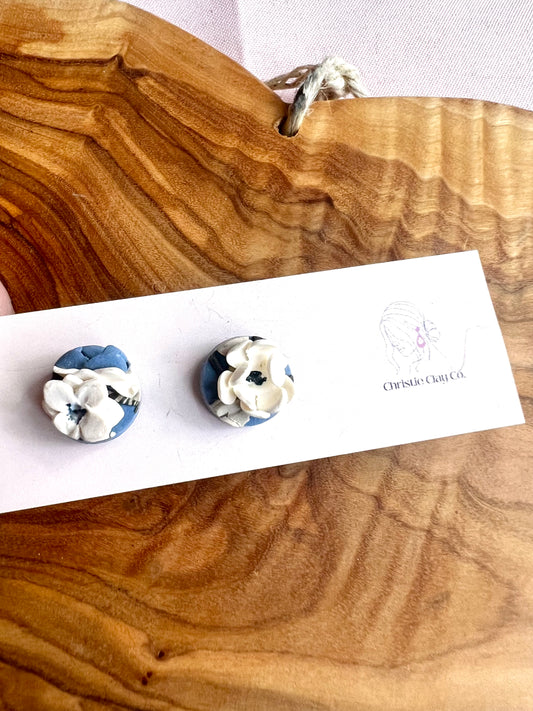 Florals - Circle Stud