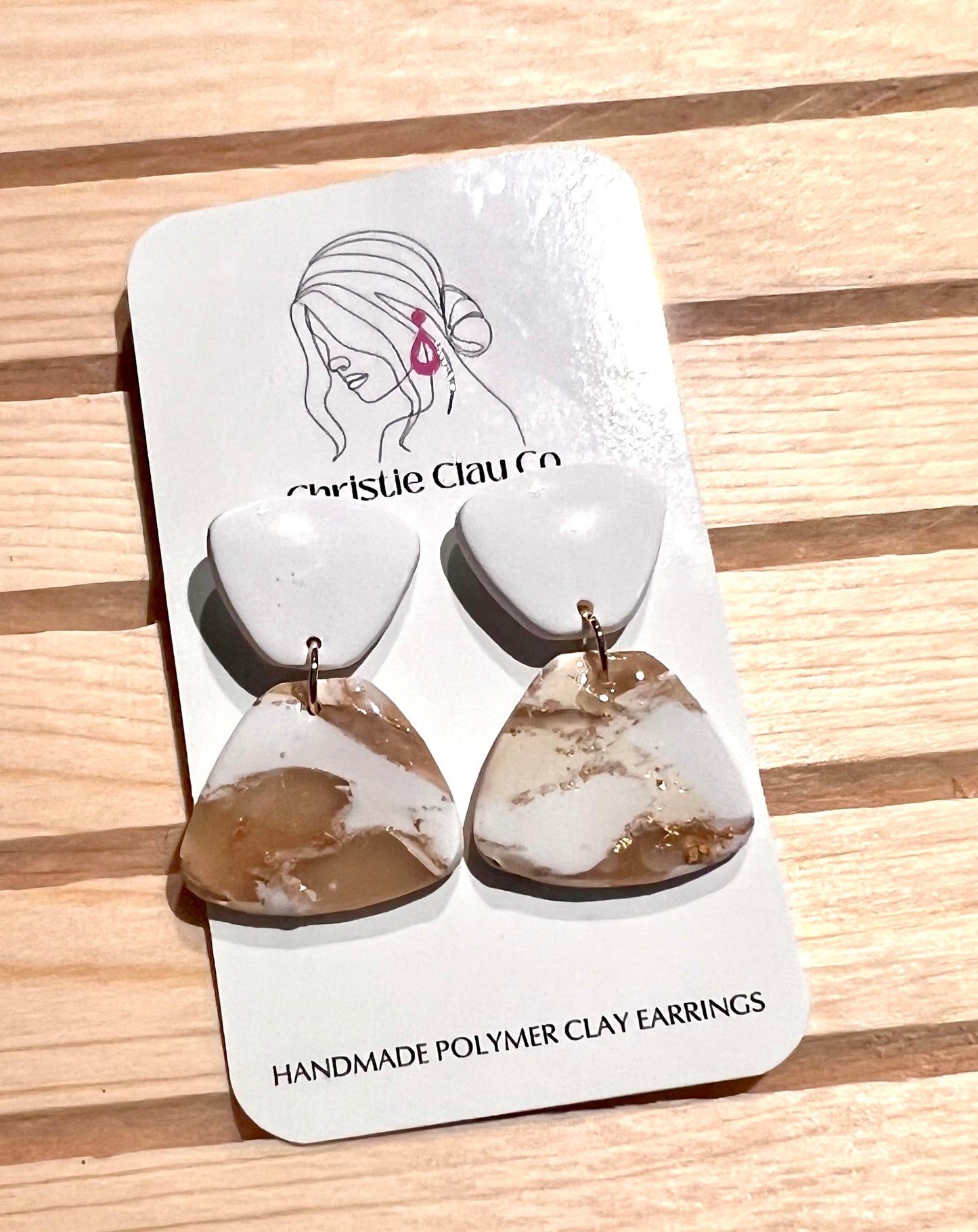 Neutral Marble.  Dangle