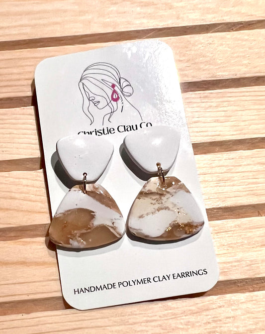 Neutral Marble.  Dangle