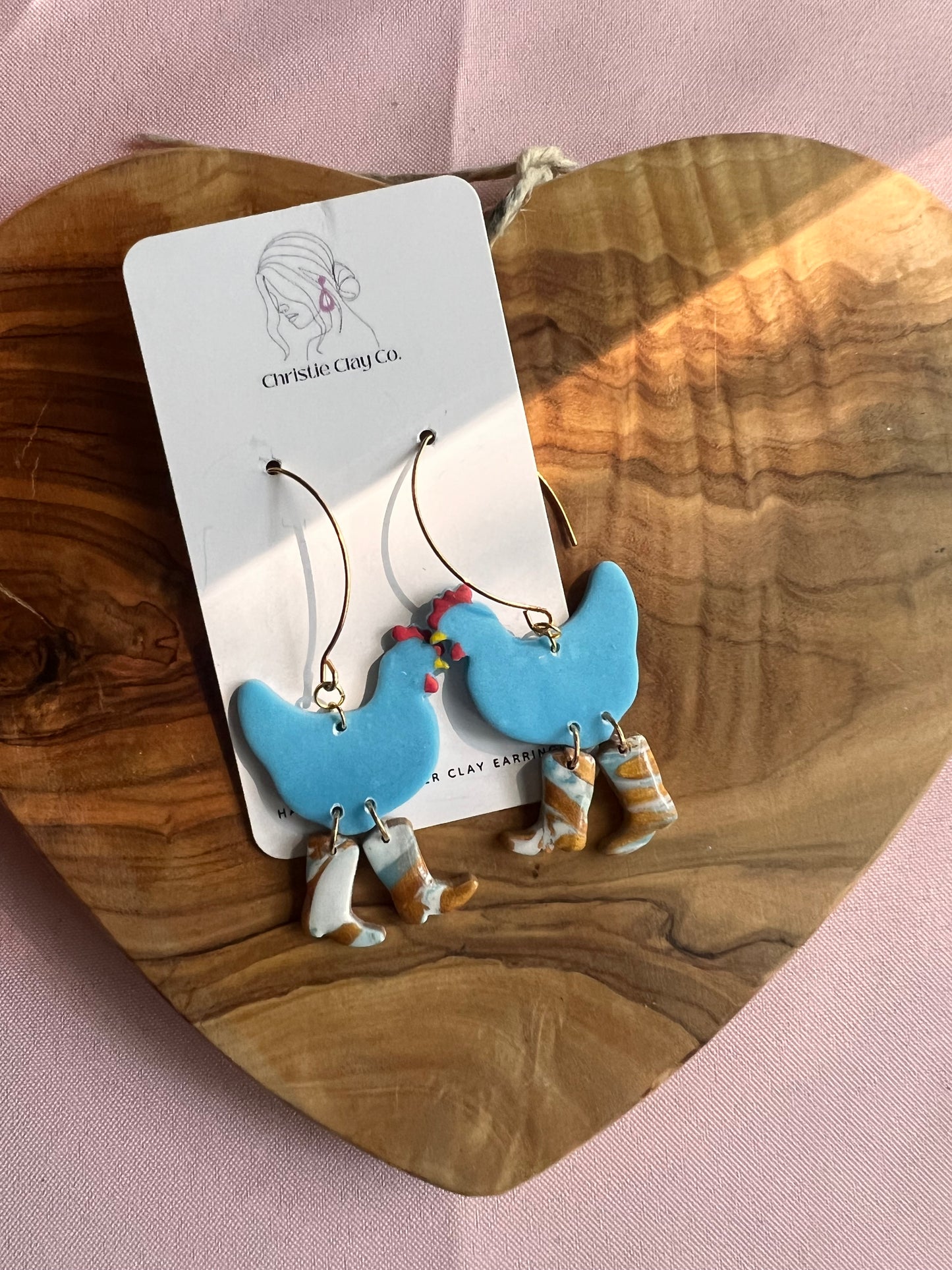 Whimsy.  Chicken with Boots