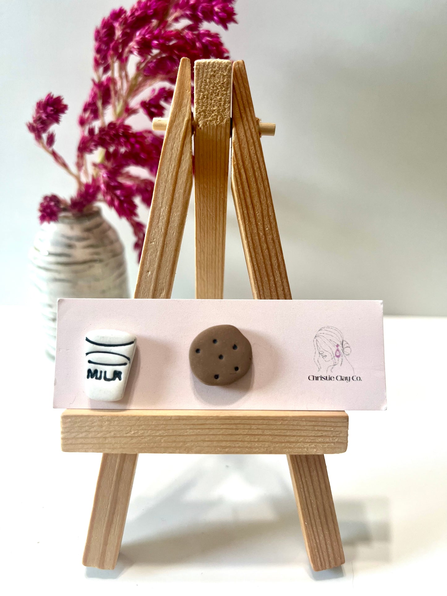 Christmas-Milk and cookie studs