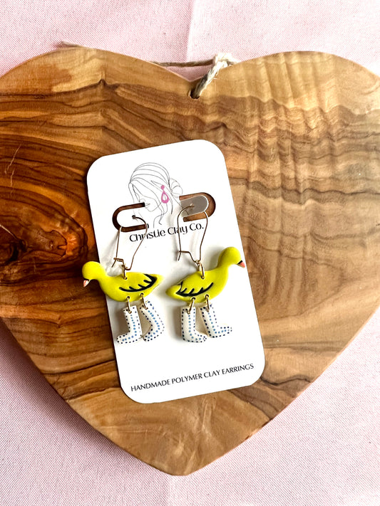 Whimsy. Ducks with Boots