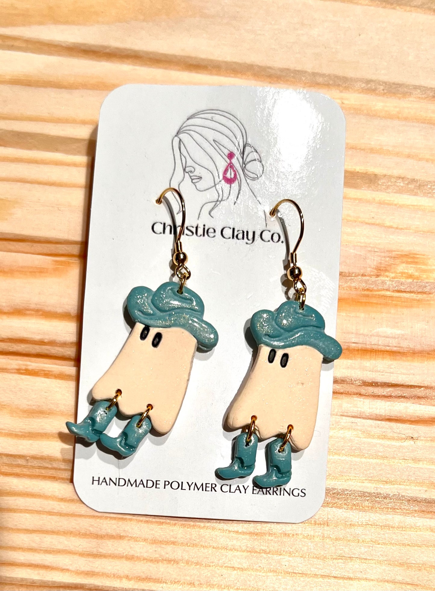 Halloween - Cowboy Ghost with Dangle Boots