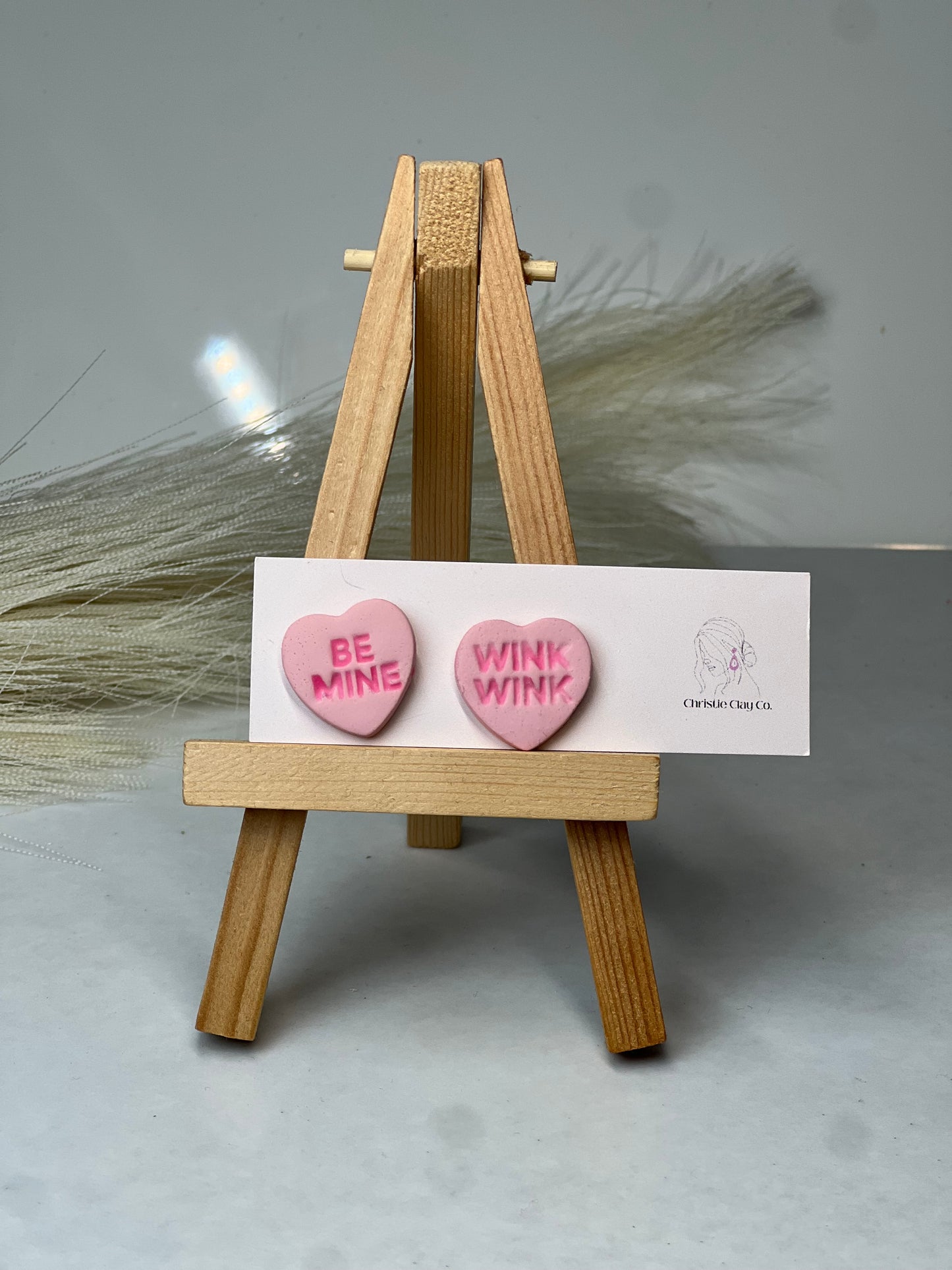 Valentines - Candy Heart Studs