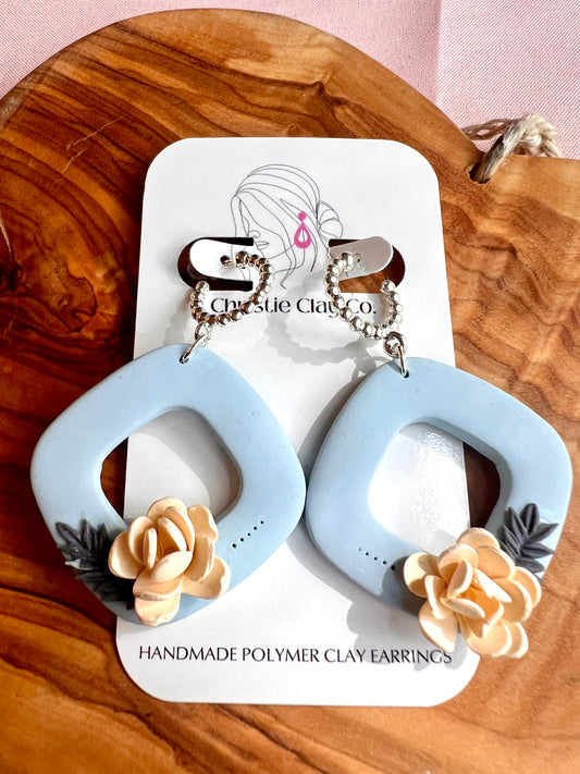 Bridgerton Inspired - Baby Blue Flower Cutout