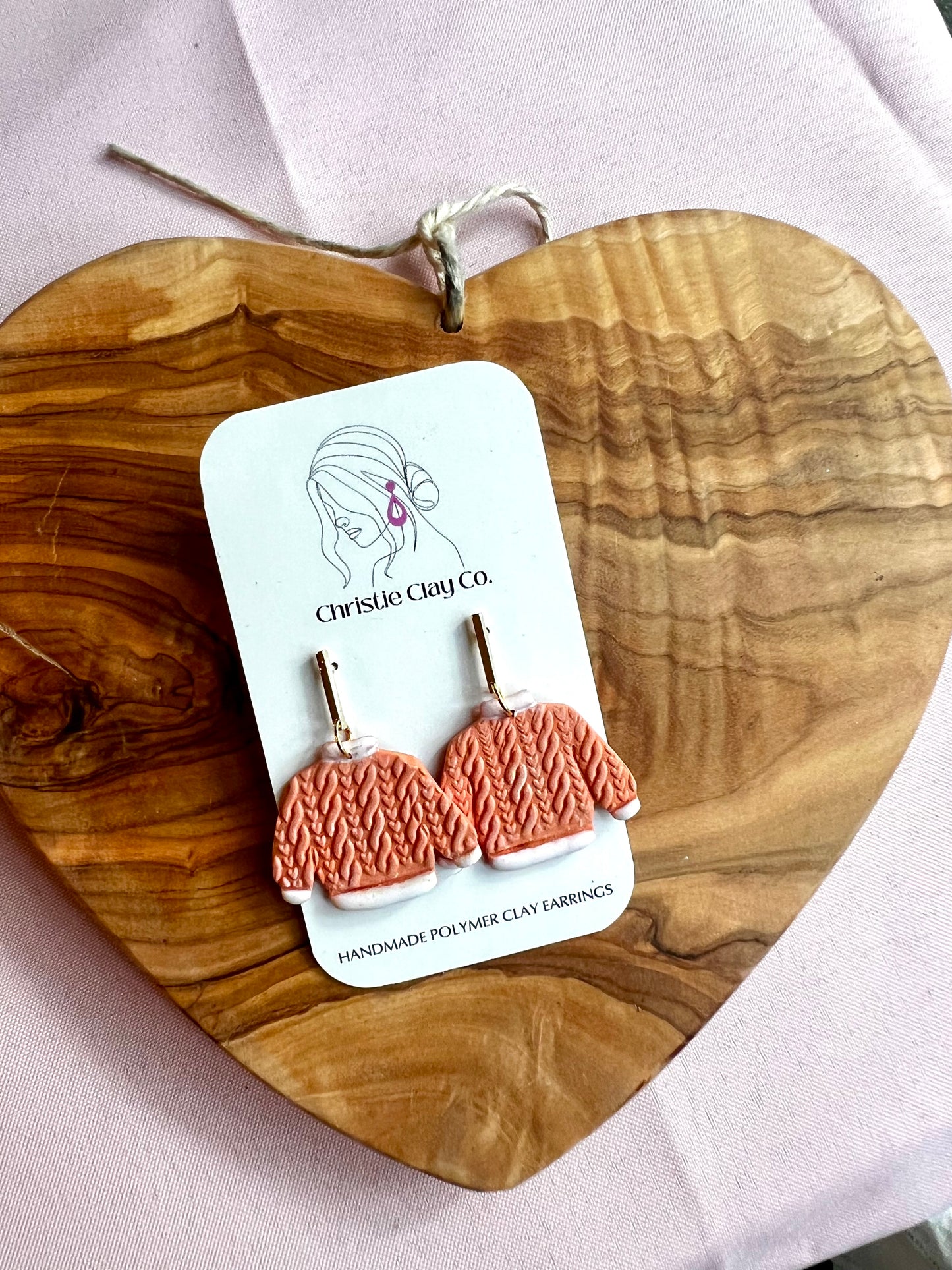 Fall - Orange Cable Knit Sweater