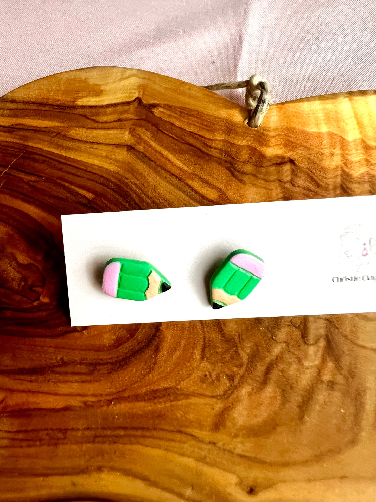 Back To School Pencil Studs