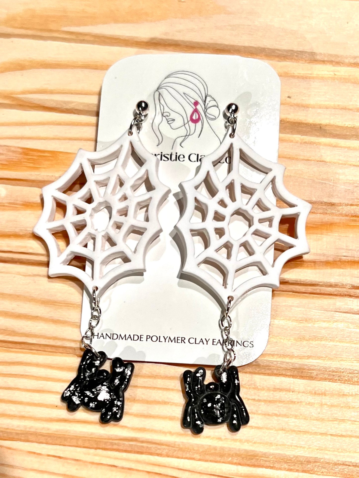 Halloween - Spiderweb with Spider Dangle