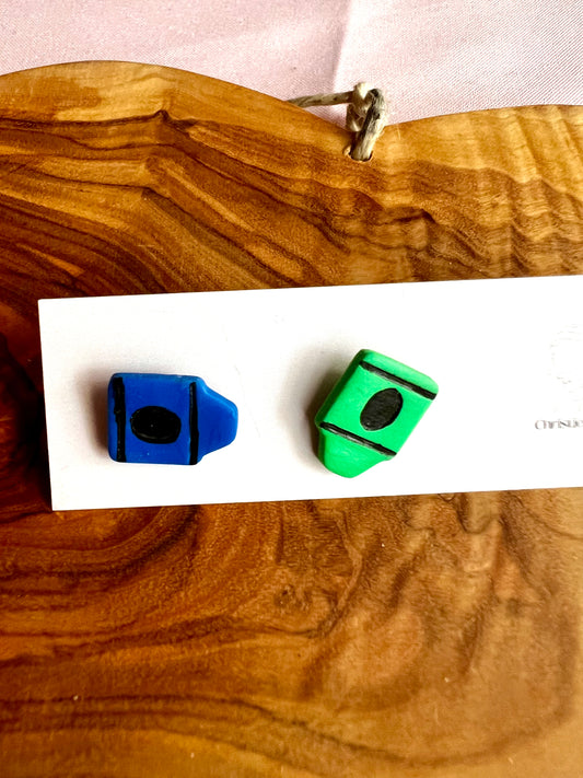 Back To School Crayon Studs