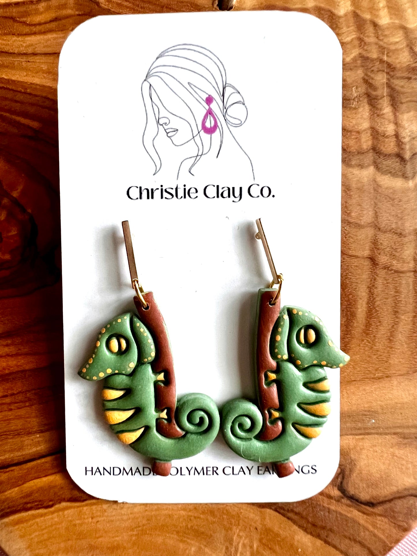 Whimsy.  Sleeping Chameleons, Yellow