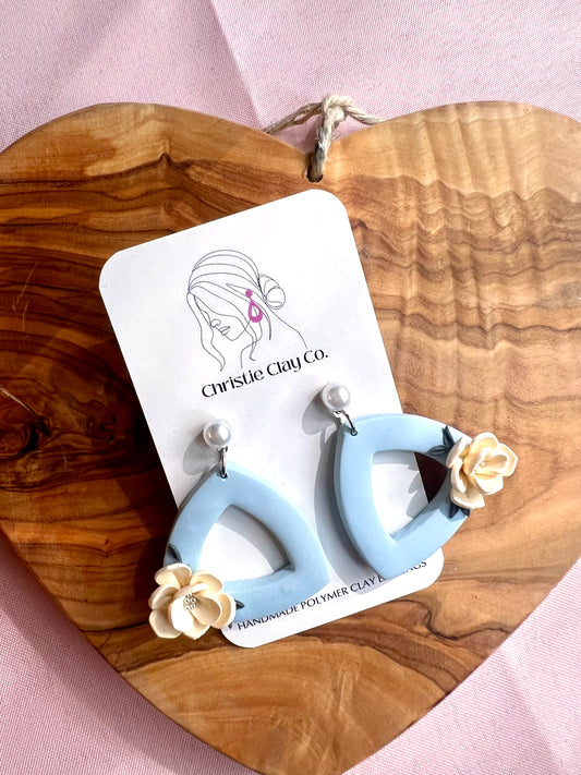 Bridgerton Inspired - Baby Blue Dangle Cutout