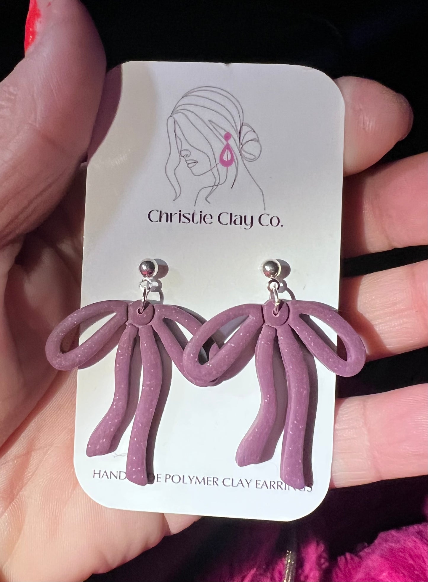 Bows - Purple Droopy Bows