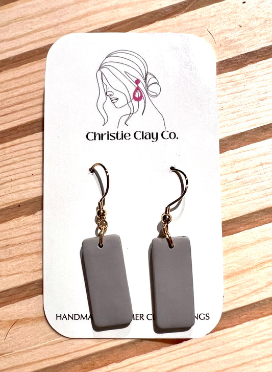 Smooth - Simple Rectangle Everyday Earrings