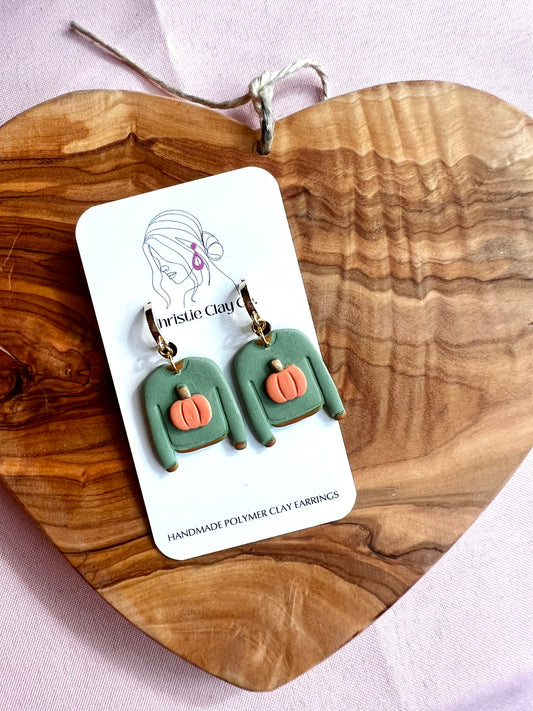 Fall - Green Pumpkin Sweater