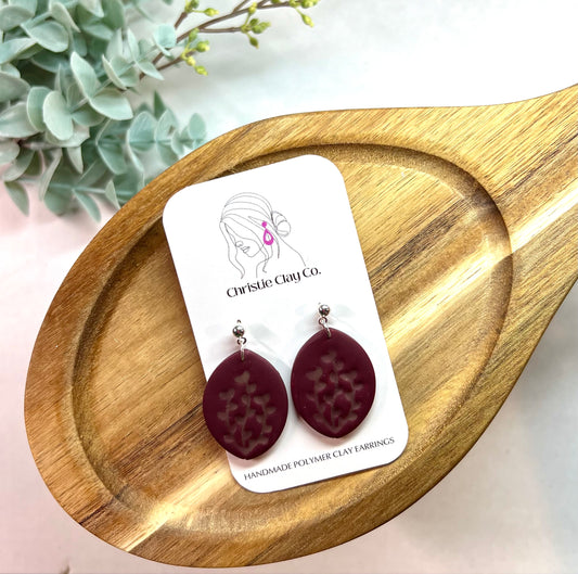 Floral Imprint Dangles