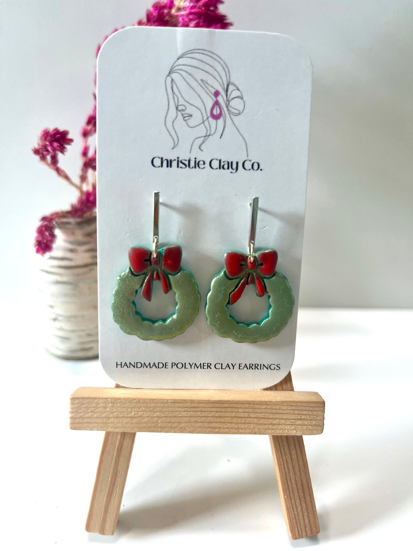 Christmas-Wreath with red bows