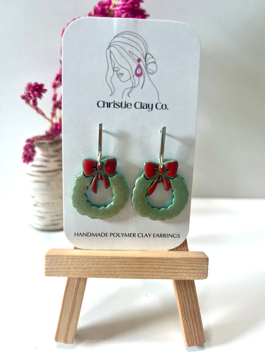 Christmas-Wreath with red bows