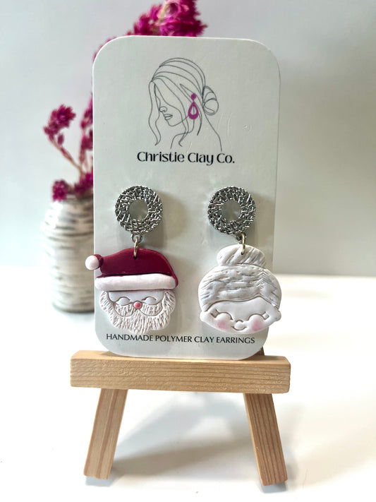 Christmas-Santa and Mrs. Claus face