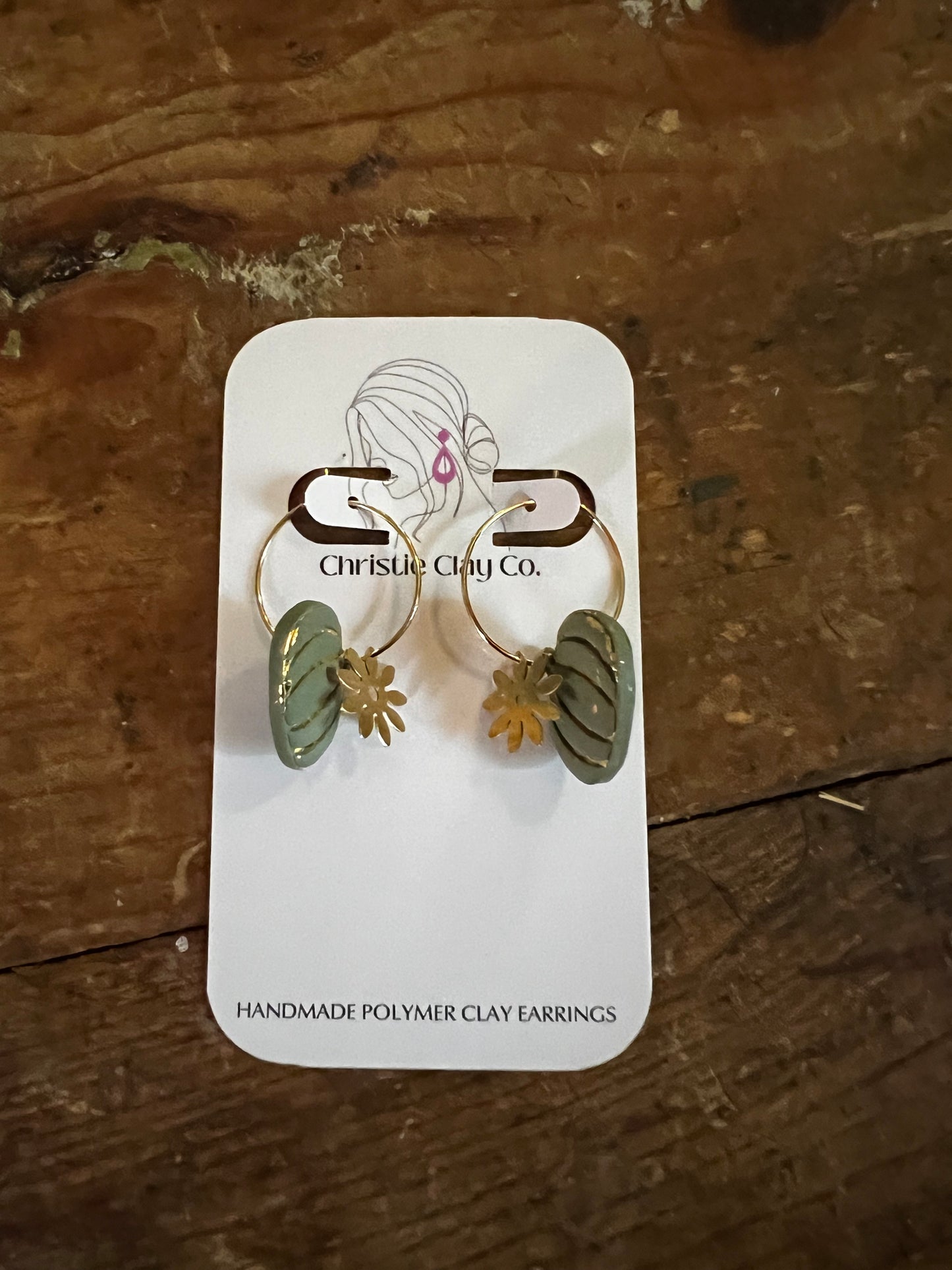 Fall - Gold Flake Pumpkins with Flower Accent