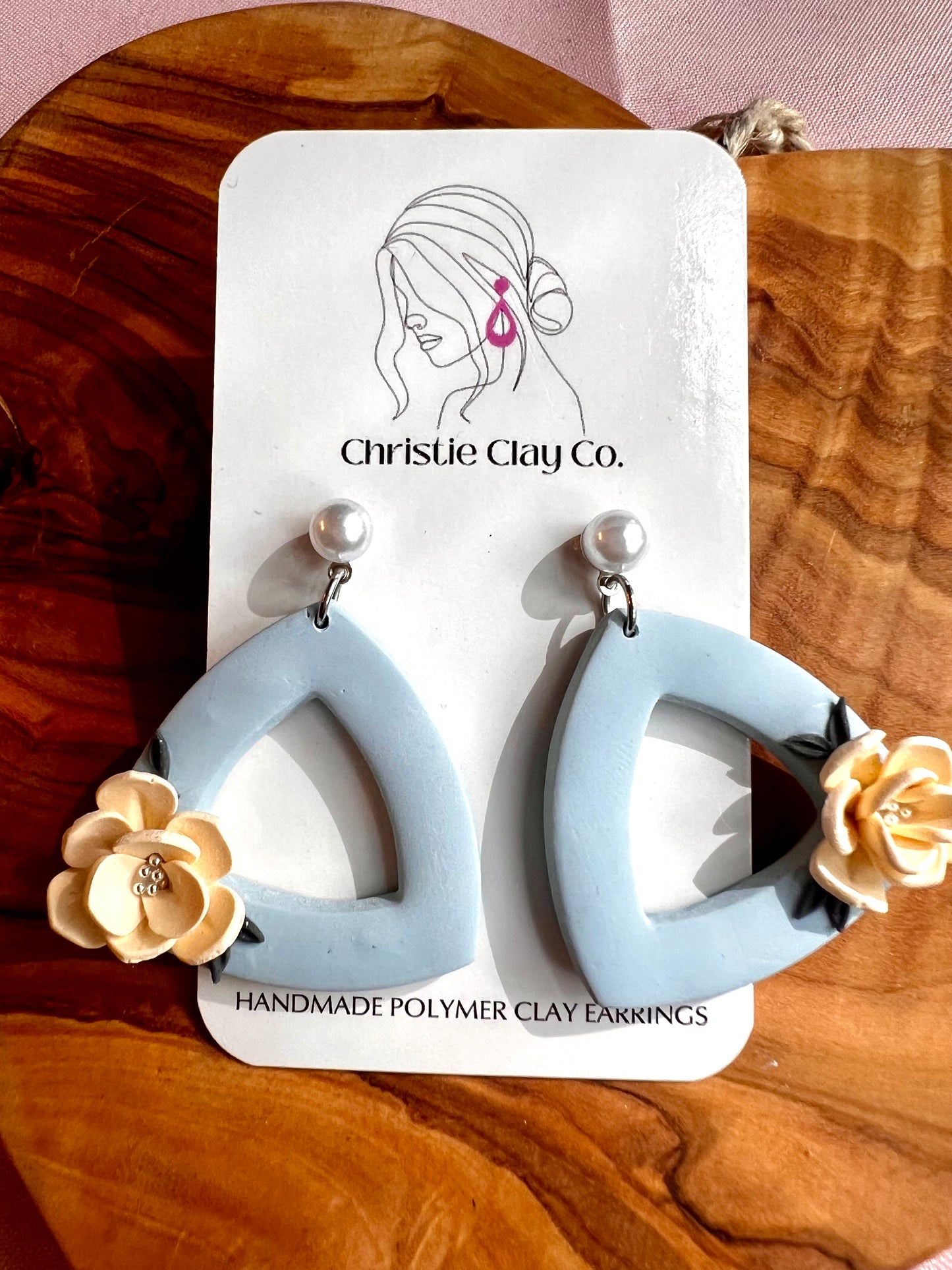 Bridgerton Inspired - Baby Blue Dangle Cutout