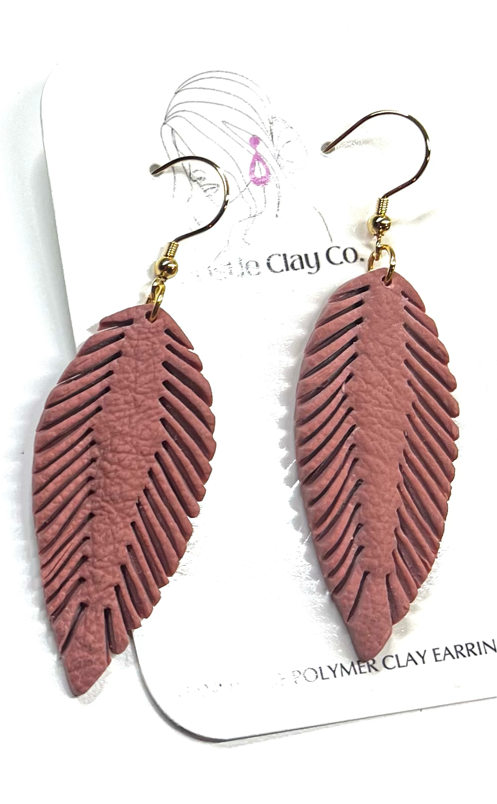 Faux Leather.  Boho Feather