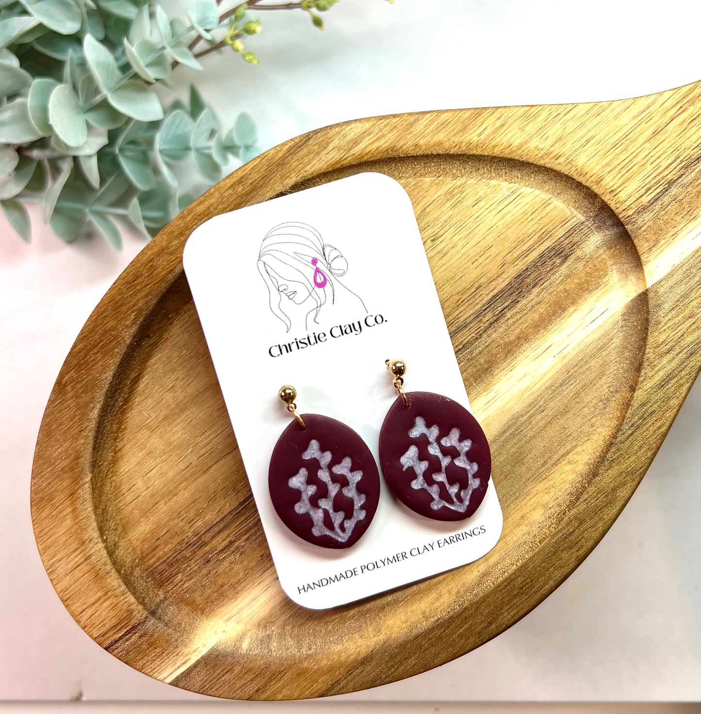 Floral Imprint Dangles