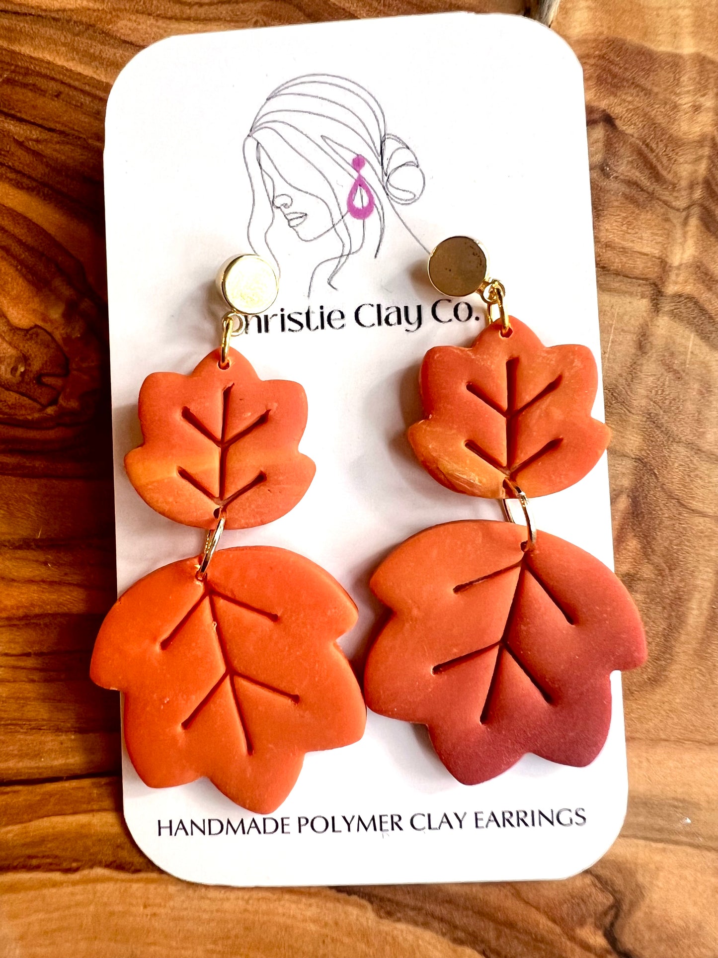 Fall - Gradient Maple Leaf Dangle Drop